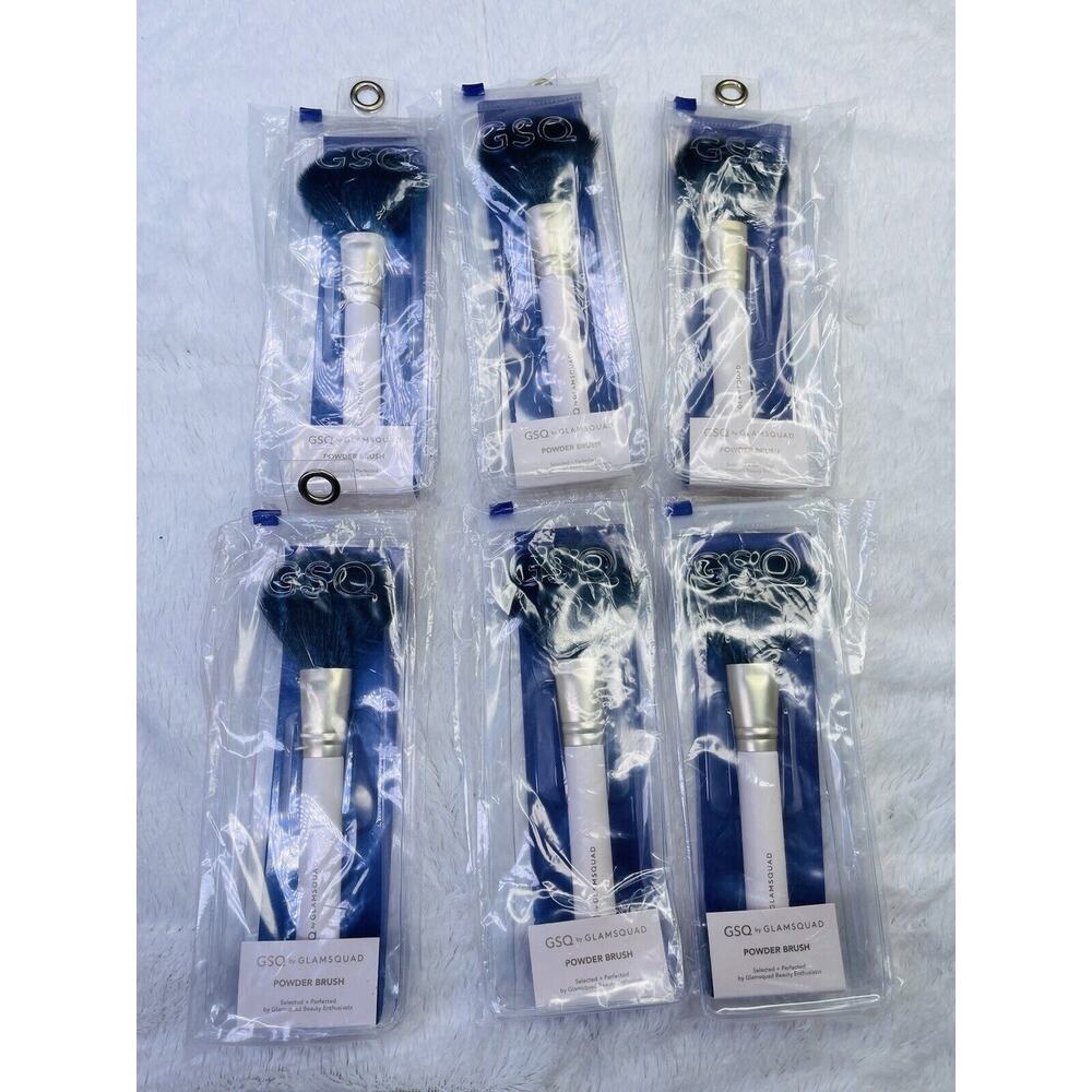 GSQ by Glamsquad Powder Brush Cosmetics Makeup Bundle Set of 6